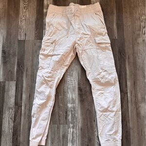 H&M Beige Cargo Joggers